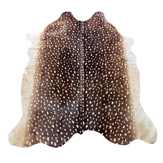 Axis Deer Print Cowhide Rug Size: 7.5x6 feet Z-333