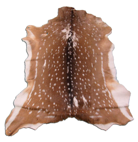 2nd Grade Axis Deer Skin (some bald spots and hole) - Size: 49x40" Axis-659