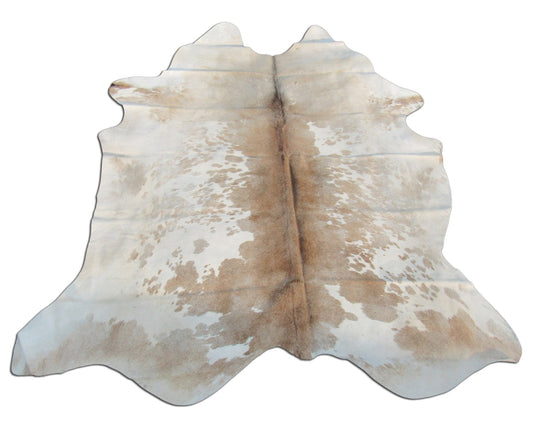 Speckled Cowhide Rug Size: 7 1/2' X 6 1/2' Beige/White Cowhide Rug B-012