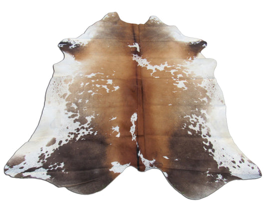 Speckled Cowhide Rug Size: 7 3/4' X 7' Beige/White Cowhide Rug B-016