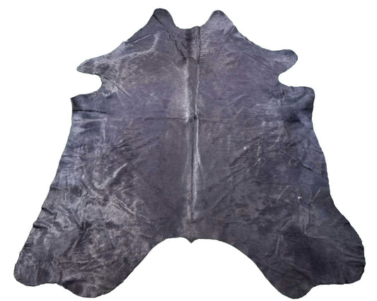 Tapis en peau de vache teint en violet - Dimensions : 8x7 pieds C-1676
