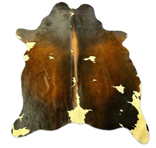 Reddish Cowhide Rug (some white spots) Size: 6x4 feet C-1851