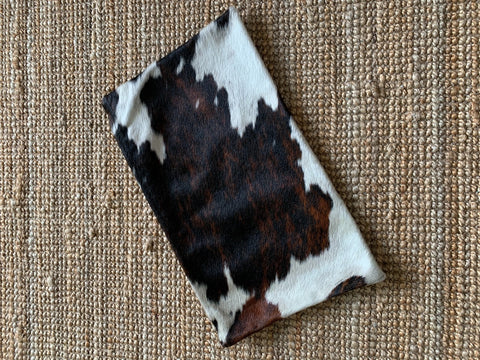 Tricolor Brindle Cowhide Pillow Cover - Lumbar - Size: 19 in x 11.5 in