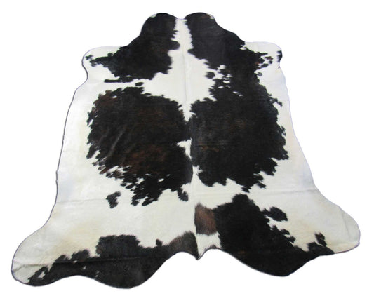 Dark Speckled Tricolor Cowhide Rug K-296