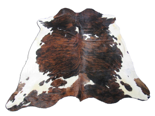 Tricolor Speckled Cowhide Rug - Size: 7.2x7 feet K-315