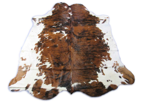 Tricolor Speckled Cowhide Rug - Size: 8x7 feet K-341