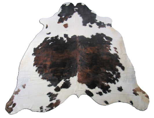 Big Tricolor Cowhide Rug Size: 8x7.5 feet M-1326