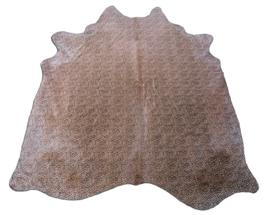 Small Print Leopard Cowhide Rug Size: 6.5x5.5 feet M-1411