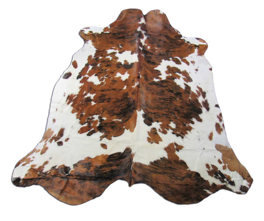 Speckled Tricolor Cowhide Rug - Size: 8x6.5 feet M-1556