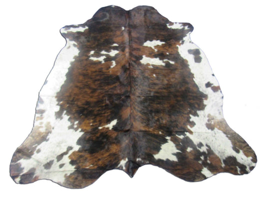 Tricolor Speckled Cowhide Rug - Size: 7.2x6.7 feet M-1592