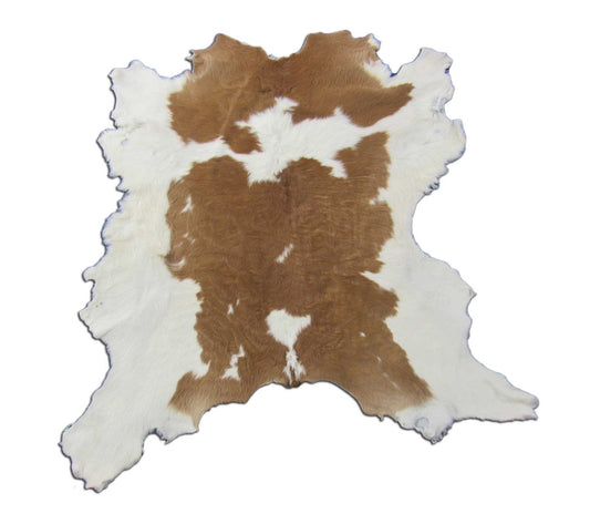 Brown & White Calf Skin Size: 41x38" O-1146