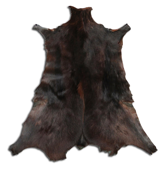 Grandes peaux de Springbok teintées en bois de santal provenant d'Afrique