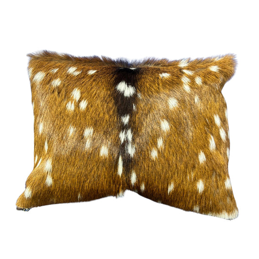 Flled Axis Deer Pillow Size: 12X16"