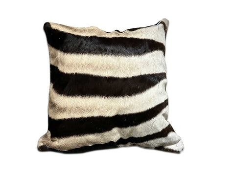 Free Real Zebra Pillow Case with purchase of a zebra skin rug