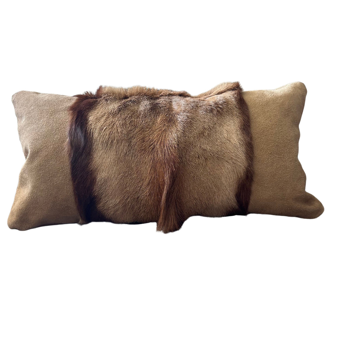 Copper Springbok Throw Pillow Cover, Copper Springbok Hide Cushion Cover, Springbok Pillow Cover - Size: 21x10 inches