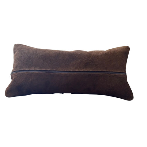 Black Springbok Throw Pillow Cover, Naturally Black Springbok Hide Cushion Cover, Springbok Pillow Cover - Size: 21x10 inches