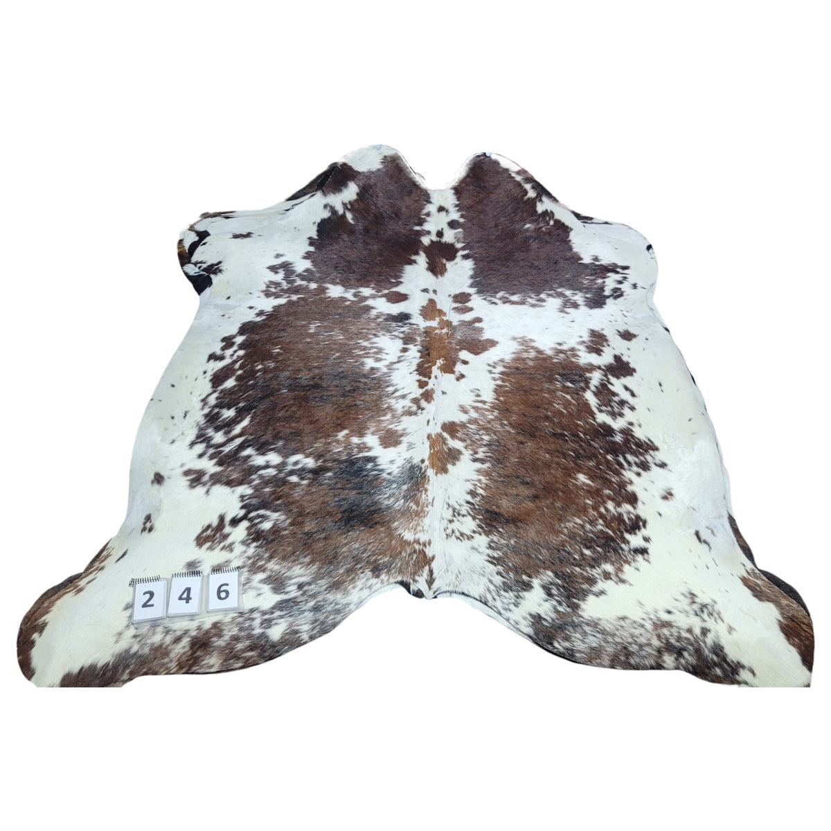 Tricolor Cowhide Rug Size: 7x6 feet Colombia-246