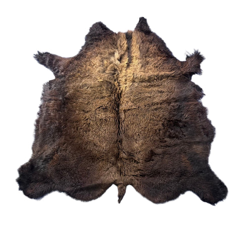 Bison Skin Rug (awesome fur!) Size: 7x7 feet #24