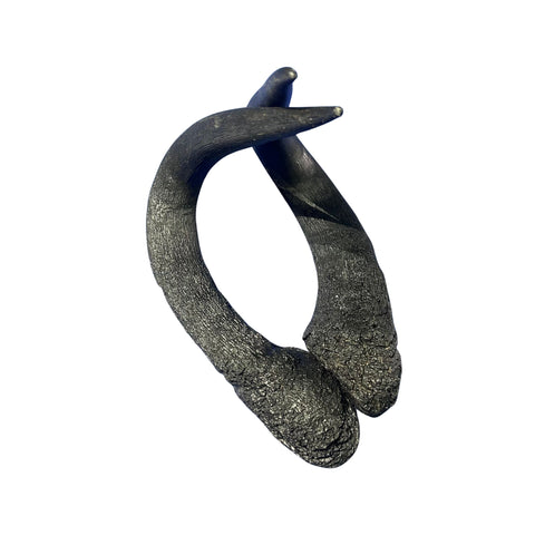 Black Wildebeest Horns 2 Antelope Horns - Real Horn Antler Arts and Crafts - Real Antler, Real Horn, Animal Horn, Deer Horn Average Size 9"