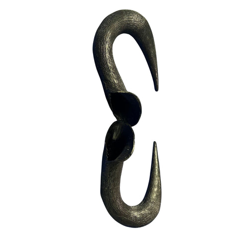 Wildebeest Horns 2 Antelope Horns - Real Horn Antler Arts and Crafts - Real Antler, Real Horn, Animal Horn, Deer Horn Average Size 10"