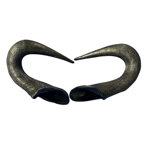 Wildebeest Horns 2 Antelope Horns - Real Horn Antler Arts and Crafts - Real Antler, Real Horn, Animal Horn, Deer Horn Average Size 10"