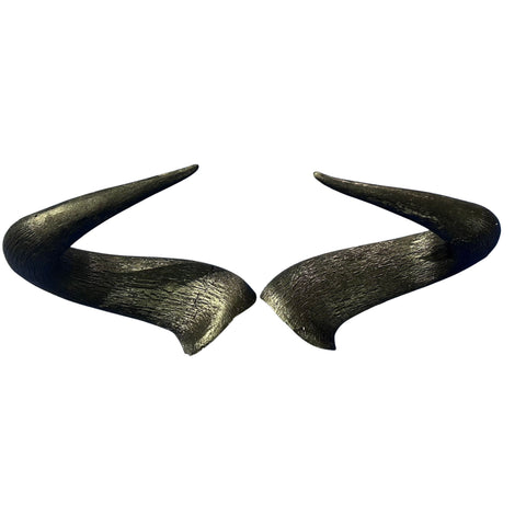 Wildebeest Horns 2 Antelope Horns - Real Horn Antler Arts and Crafts - Real Antler, Real Horn, Animal Horn, Deer Horn Average Size 10"