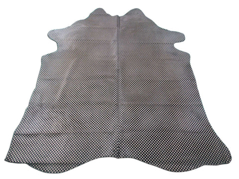 Checker Printed Cowhide Rug Size: 7 1/2x6 3/4 feet C-1520