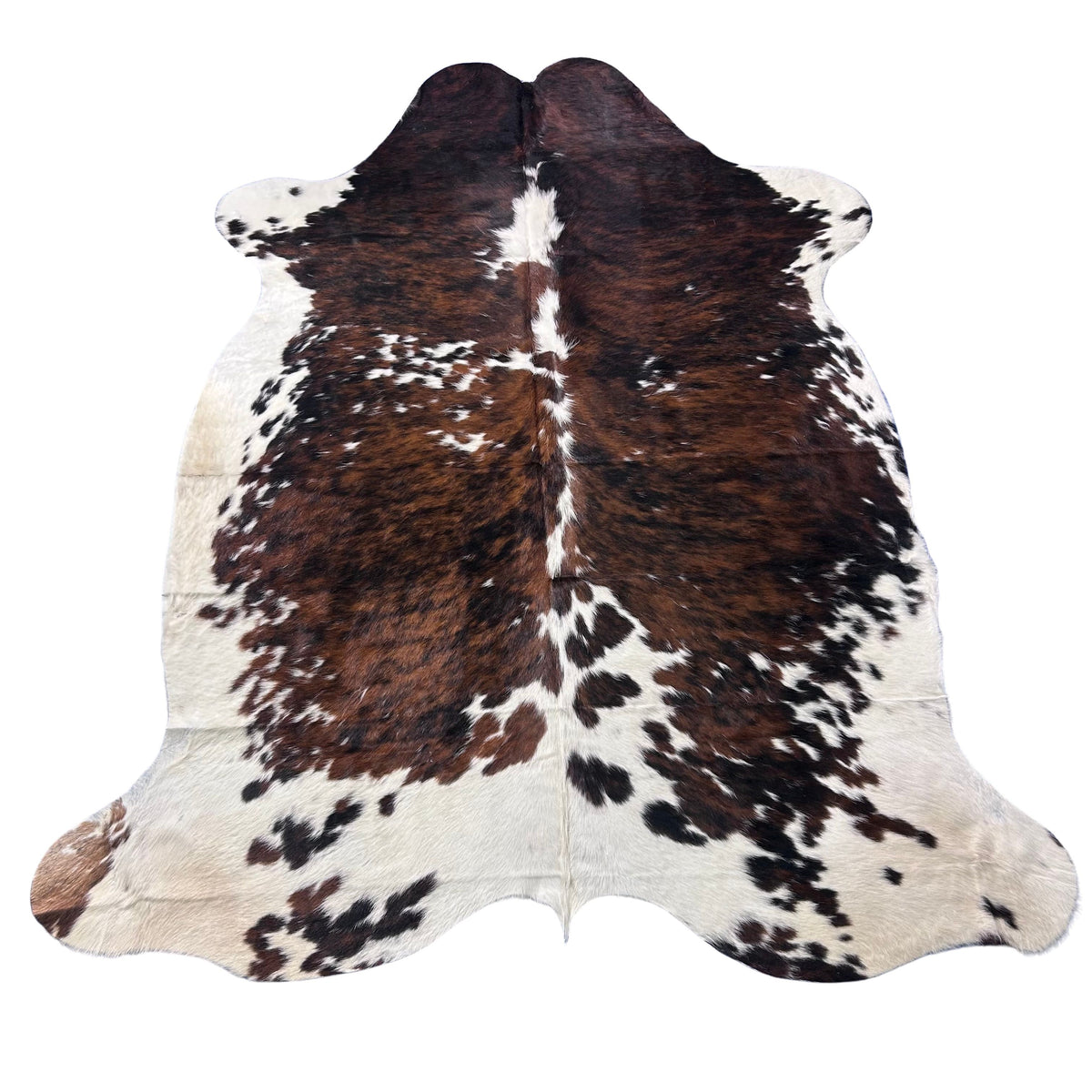Tricolor Cowhide Rug (39.75 sq ft) Size: 8x6.5 feet Colombia-105