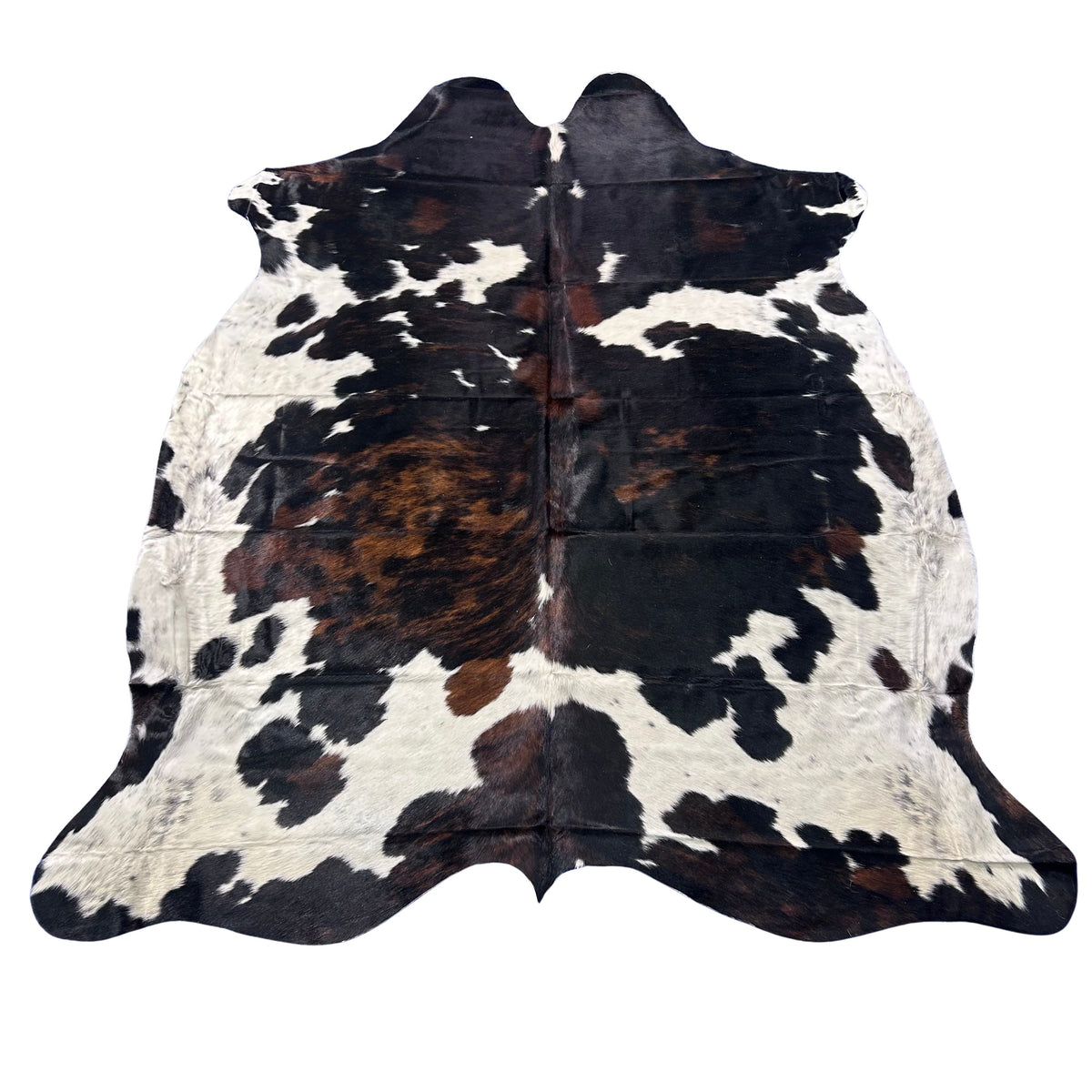 Tricolor Cowhide Rug 44 sq ft Size: 7.5x7 feet Colombia-119