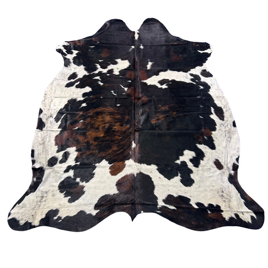 Tricolor Cowhide Rug 44 sq ft Size: 7.5x7 feet Colombia-119