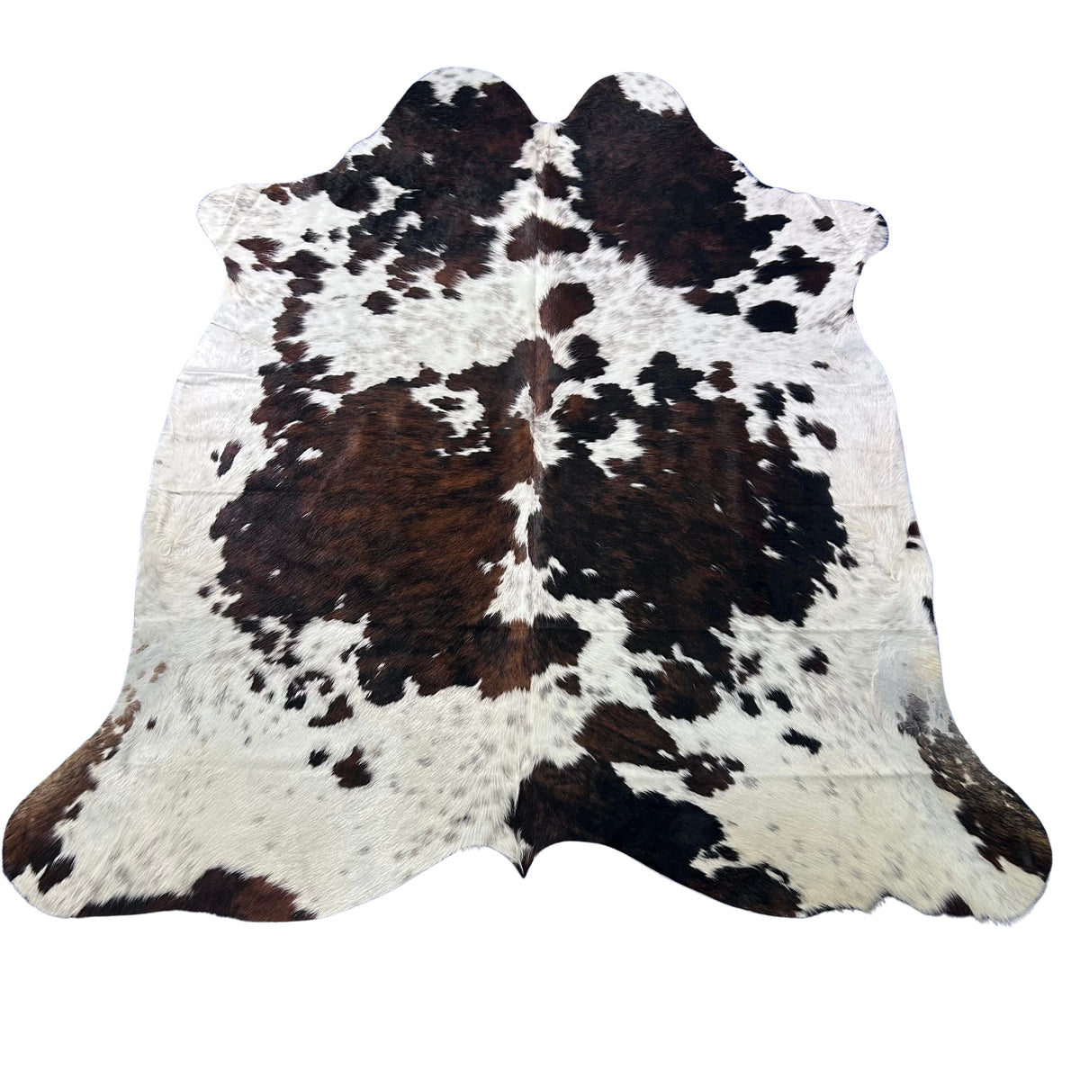 Tricolor Cowhide Rug (43.50 sq ft) Size: 7.5x7 feet Colombia-47