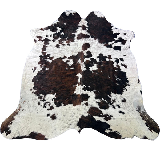 Tricolor Cowhide Rug (43.50 sq ft) Size: 7.5x7 feet Colombia-47