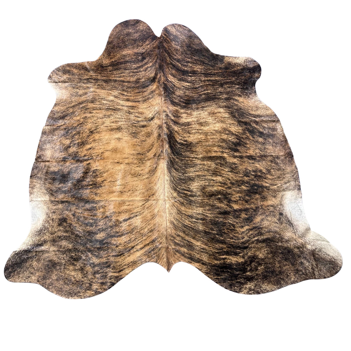 Medium Brindle Cowhide Rug (39.75 sq ft) Size: 7x7 feet Colombia-48