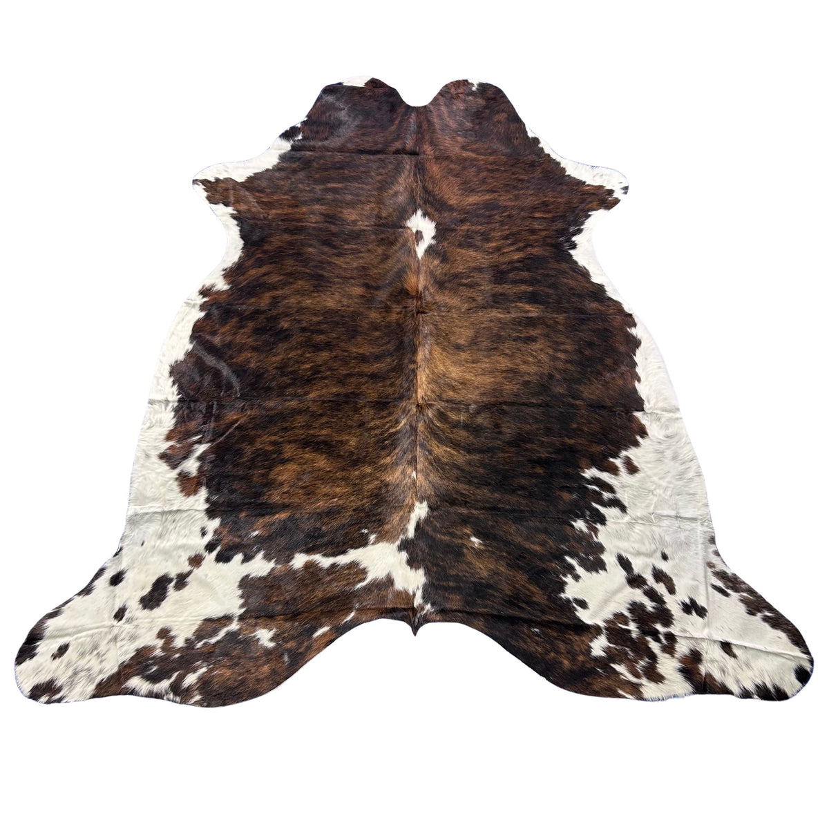 Tricolor Cowhide Rug (38 sq ft) Size: 7x7 feet Colombia-99