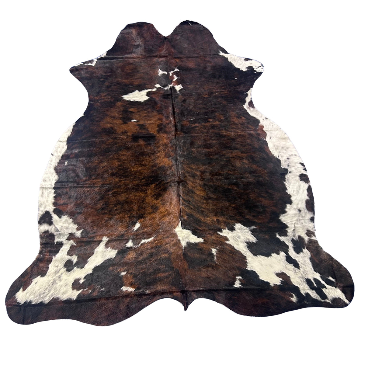 Tricolor Cowhide Rug Size: 8x7 feet Colombia # 9