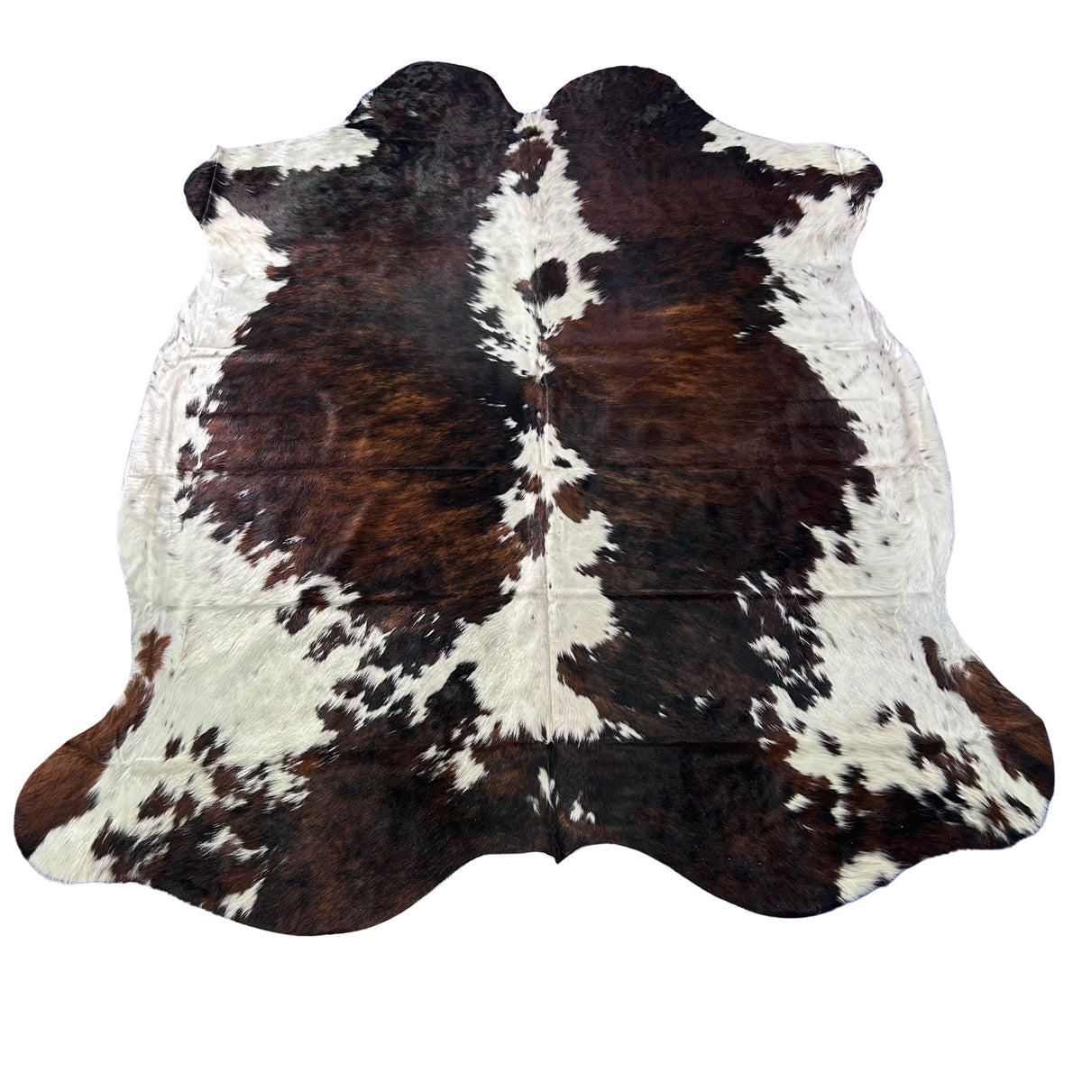 Tricolor Cowhide Rug (45.5 sq ft) Size: 7.5x7 feet Colombia-81