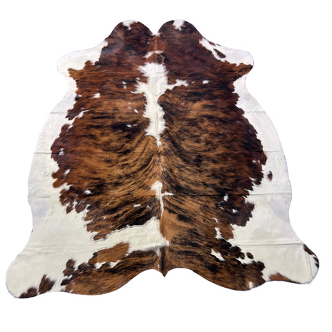 Tricolor Cowhide Rug (36.5 sq ft) Size: 7x6 feet Colombia-83