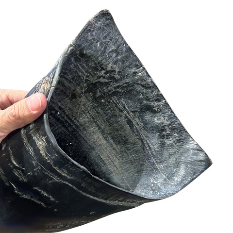 Cape Buffalo Yemenite Shofar - Genuine Cape buffalo Horn - Around 23" long - Judaica Trumpet Kosher-made African Buffalo horn shofar