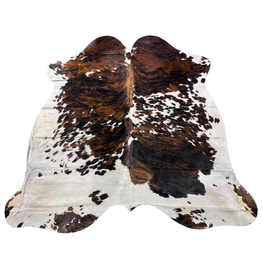 Tricolor Cowhide Rug (36 sq ft) Size: 6.5x6.5 feet Colombia-10
