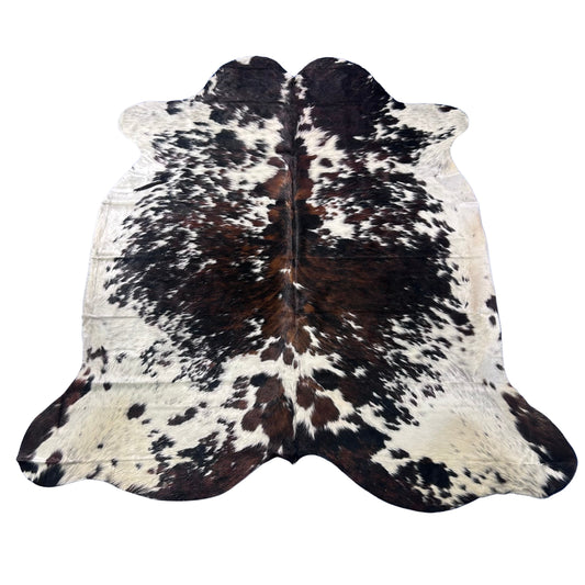 Tricolor Cowhide Rug (42 sq ft) Size: 8x7 feet Colombia-106