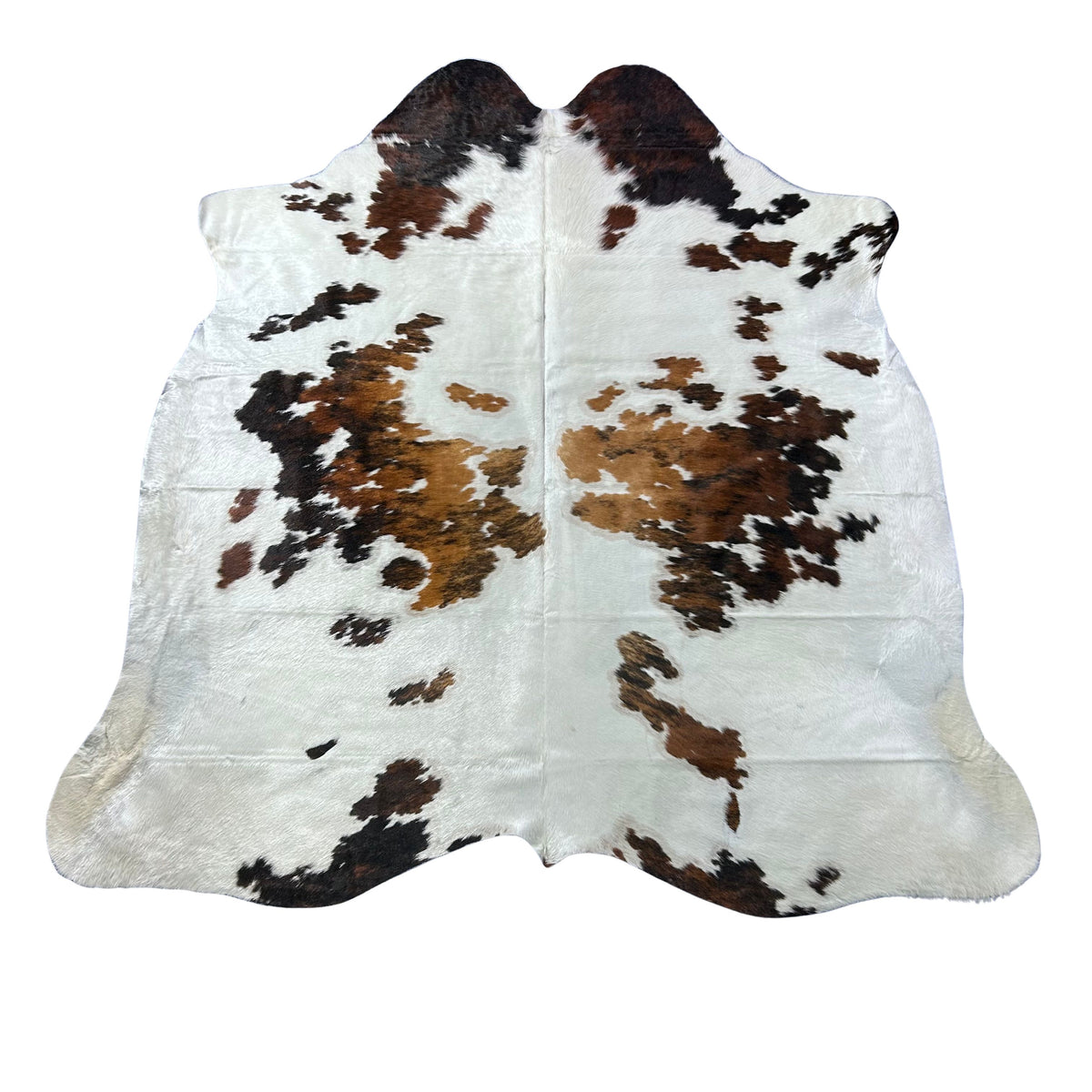 Tricolor Cowhide Rug (45 sq ft) Size: 7.2x7 feet Colombia-109