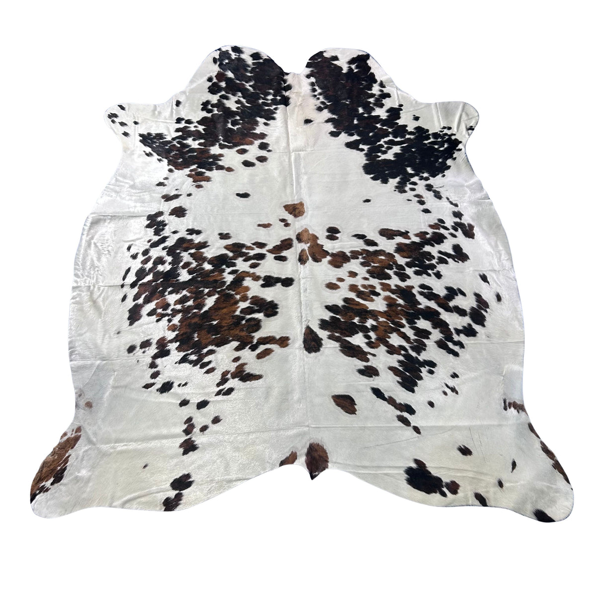 Huge Tricolor Cowhide Rug (51 sq ft) Size: 8x7 feet Colombia-11