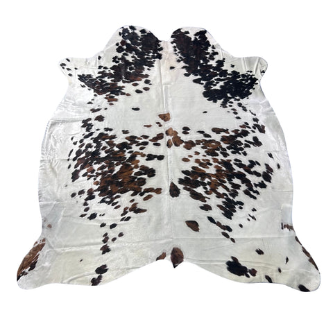 Huge Tricolor Cowhide Rug (51 sq ft) Size: 8x7 feet Colombia-11