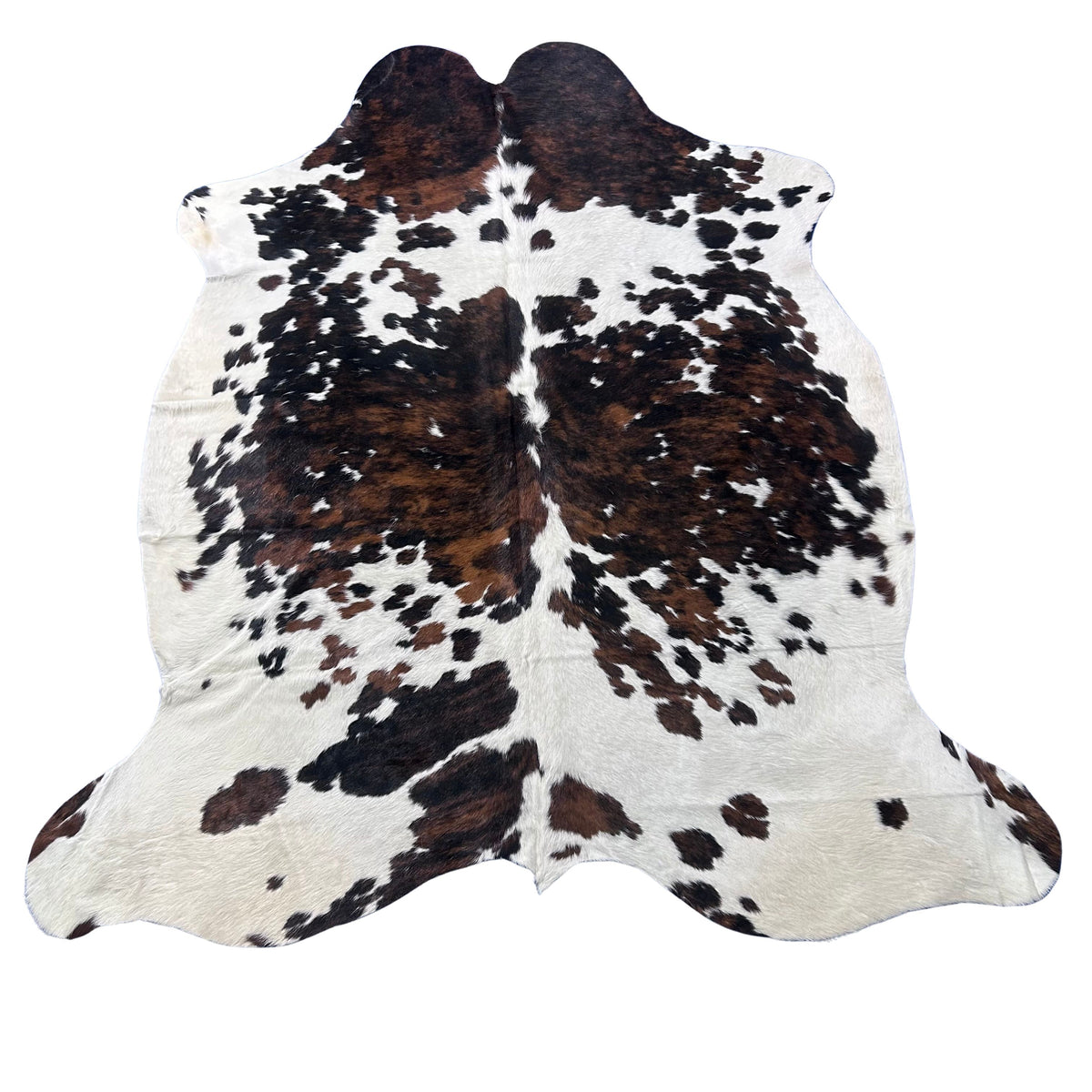 Tricolor Cowhide Rug (36 sq ft) Size: 7x6.5 feet Colombia-115