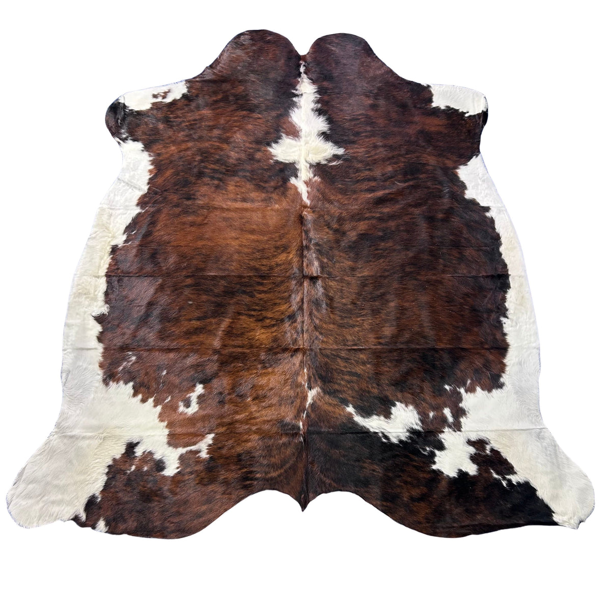 Huge Tricolor Cowhide Rug (51 sq ft) Size: 8x7 feet Colombia-17