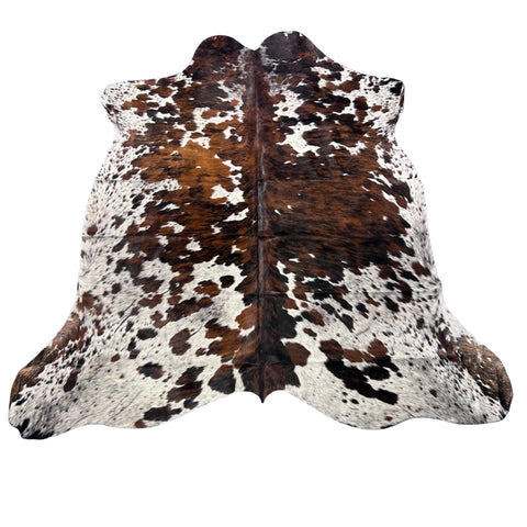 Tricolor Speckled Cowhide Rug (38 sq ft) Size: 7x6.5 feet Colombia-243