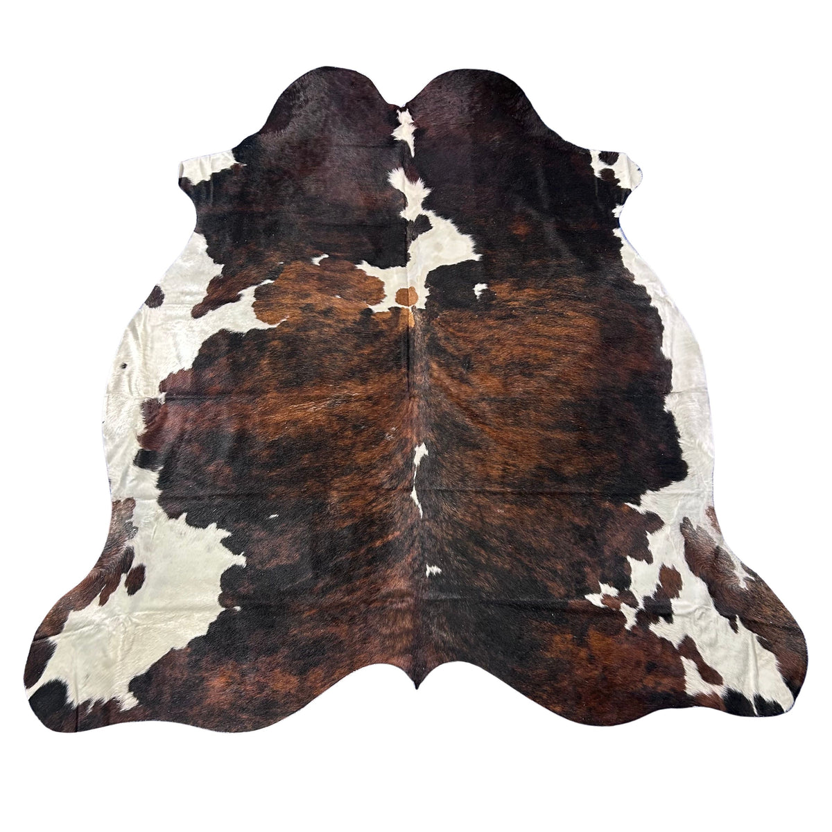 Huge Tricolor Cowhide Rug (48 sq ft) Size: 8x7 feet Colombia-269