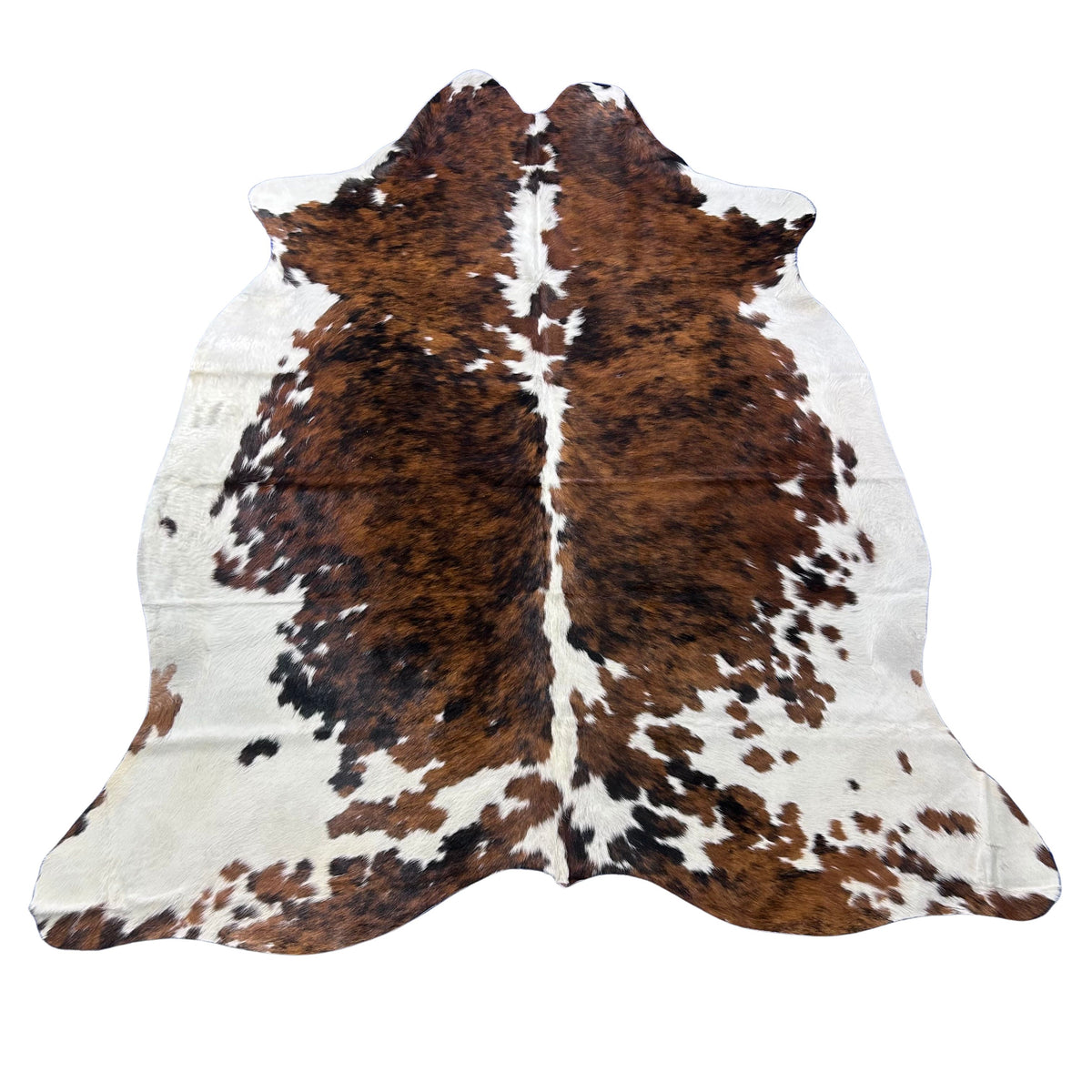 Tricolor Cowhide Rug (37.25 sq ft) Size: 7.2x6.5 feet Colombia-271