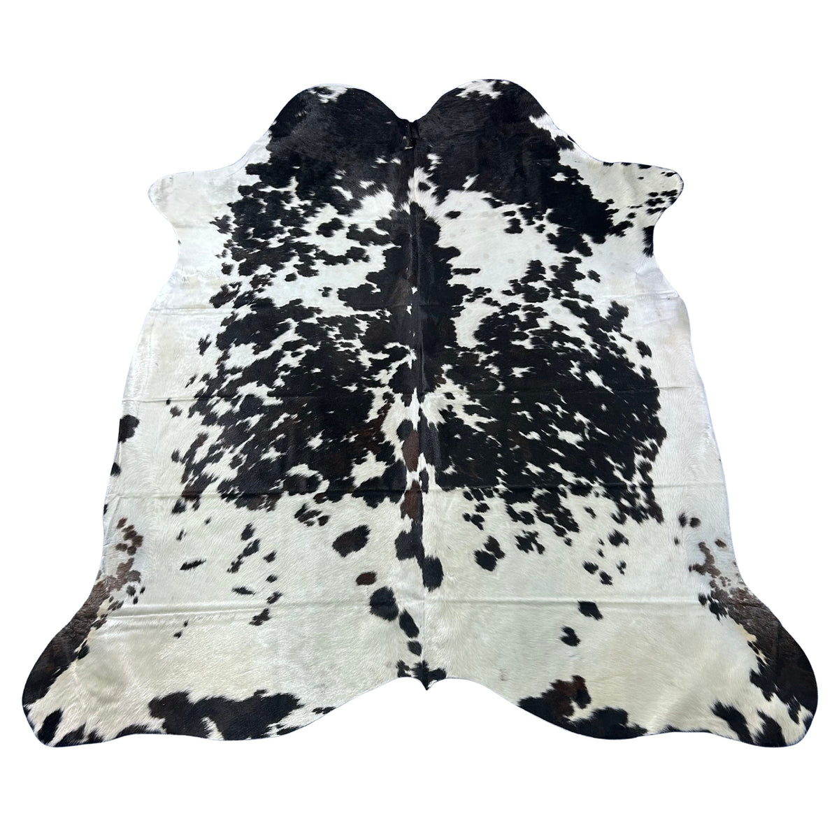 Huge Speckled Tricolor Cowhide Rug (mostly black and white 51 sq ft) Size: 8x7.5 feet Colombia-33