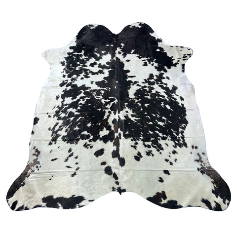 Huge Speckled Tricolor Cowhide Rug (mostly black and white 51 sq ft) Size: 8x7.5 feet Colombia-33